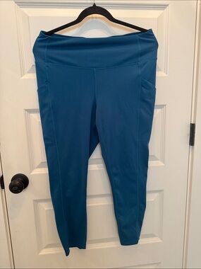 32 Degrees Cool Teal Blue Performance Legging